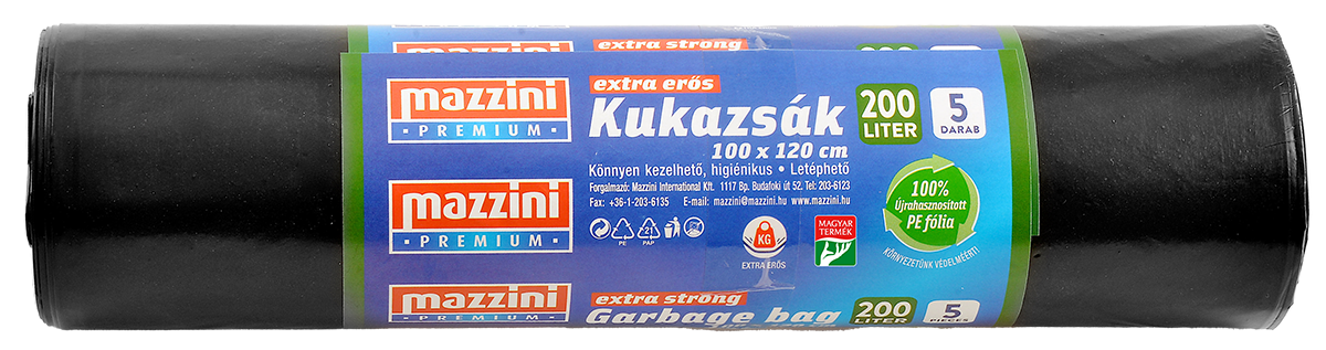 Mazzini Prémium Kukazsák 200 L Extra Erős (100x120cm)